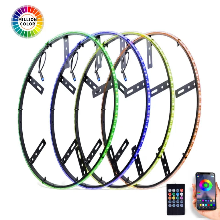 LED Wheel Light 4x Rings