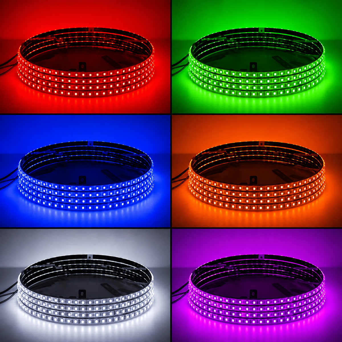 LED Wheel Light 4x Rings