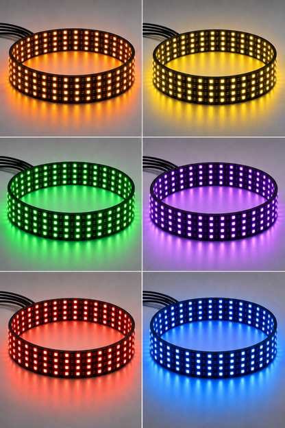 LED Wheel Light 4x Rings