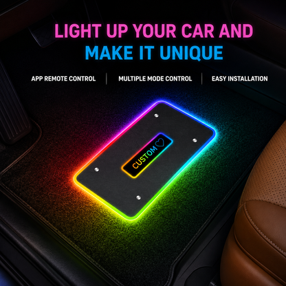 Universal Custom RGB LED Car Mats