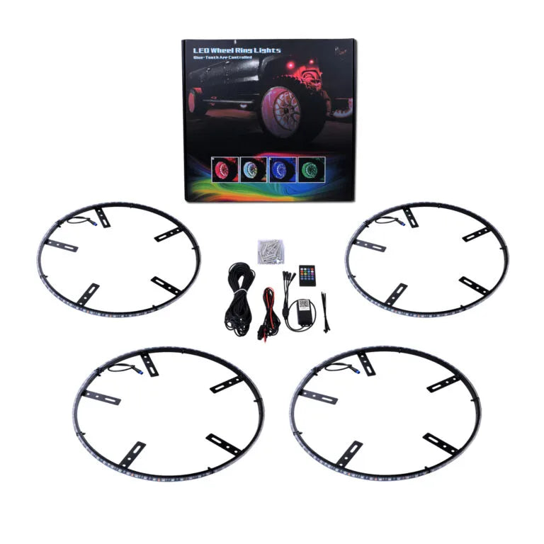 LED Wheel Light 4x Rings