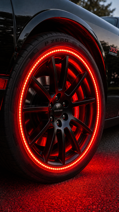 LED Wheel Light 4x Rings